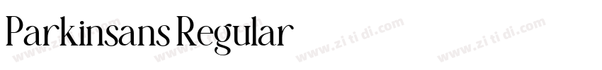 Parkinsans Regular字体转换